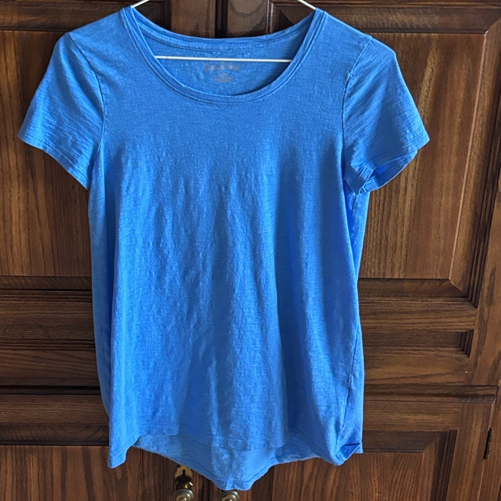 Lilly Pulitzer Etta Blue Scoop Neck Top - Picture 3 of 6